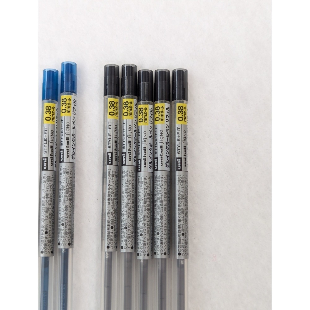 Uni Style Fit 0.38 mm Ballpoint Pen Ink Refill Variety (Lot of 12) UMR-109-38 - Picture 6 of 6